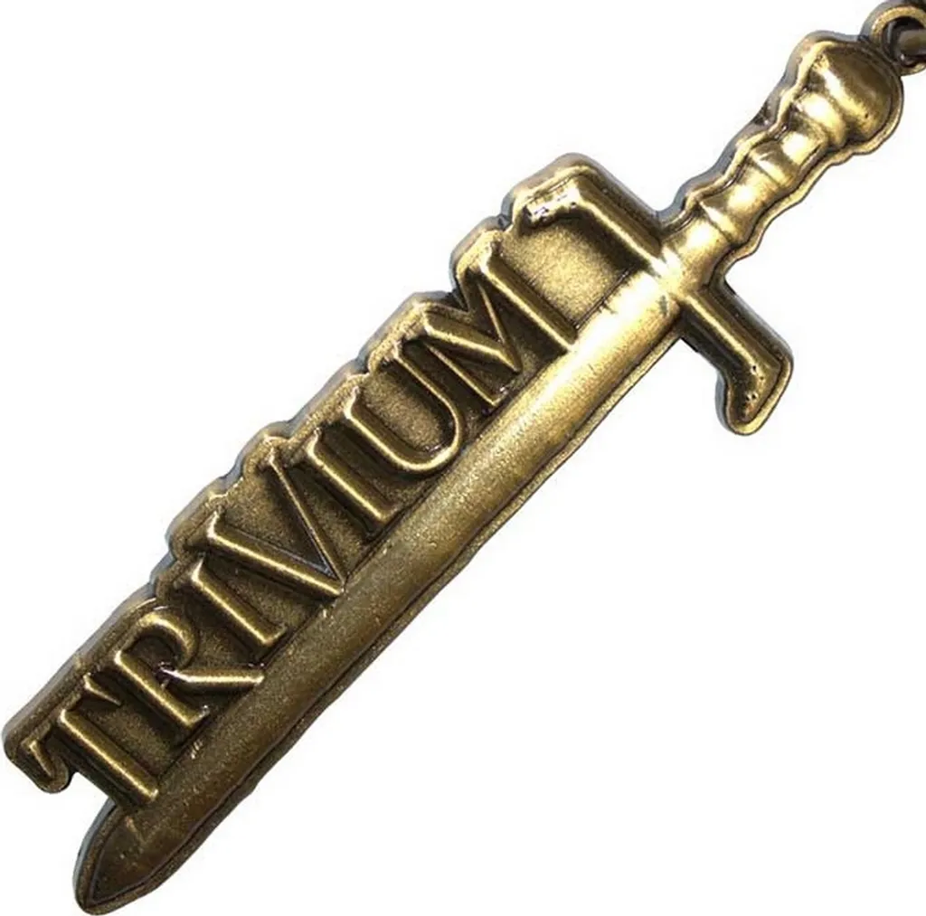 Trivium Keychain Gold Sword RO11947 - Accessorio Metallo Oro