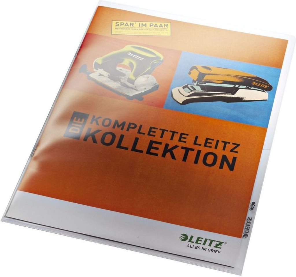 Leitz 4106-00-02 4106 Pochette transparente Premium, A4, Image du produit 