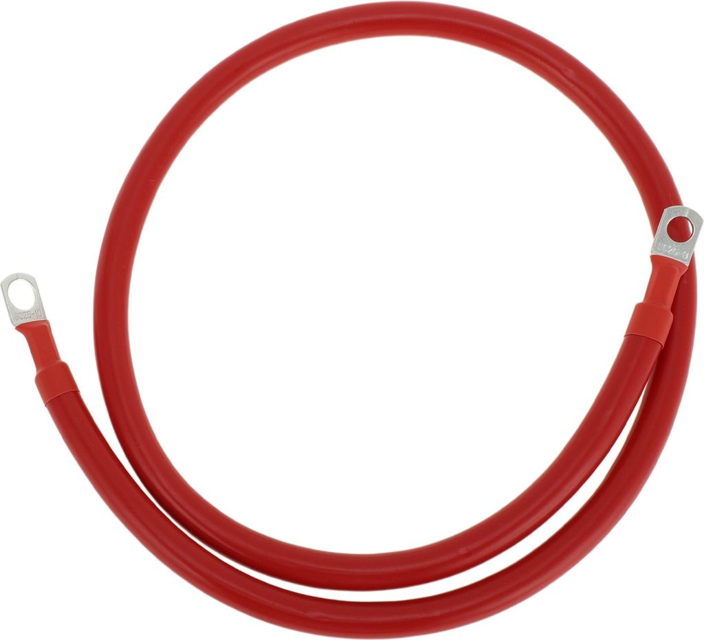 1 Stk. Batterie-Wechselrichterkabel Batteriekabel 3/8" Lug 5/16" Lug 3 AWG Gauge 3FT Rot Verzinntes Kupfer