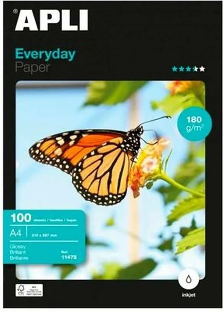 Agipa Carta Foto A4 Glossy 180g - Qualità Professionale Uso Quotidiano