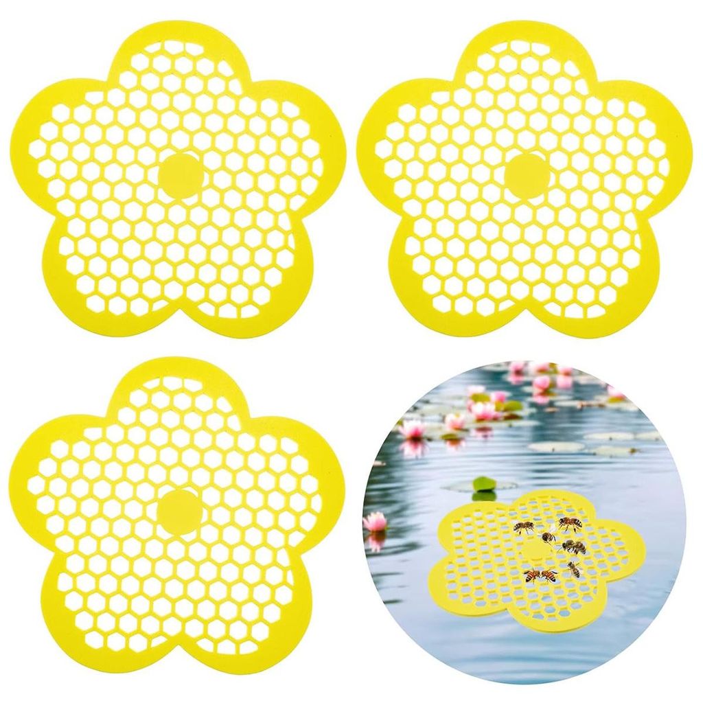 Bienentränke schwimmend 3er Set, sichere Wasserstelle für Produktbild 