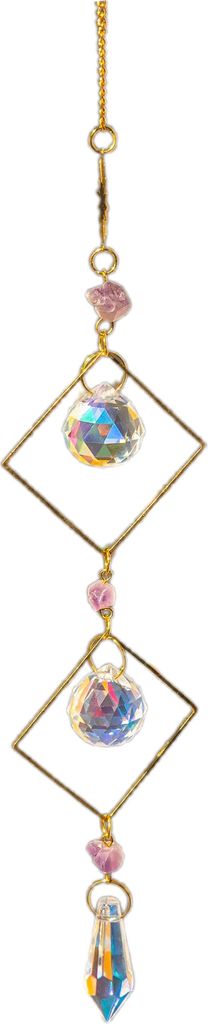 Sonnenfänger aus Kunstkristall zum Aufhängen, bunt, Regenbogen-Prisma, Sonnenfänger für Fenster, Garten, Baum, Hochzeit, Party, Auto, Zuhause, ...