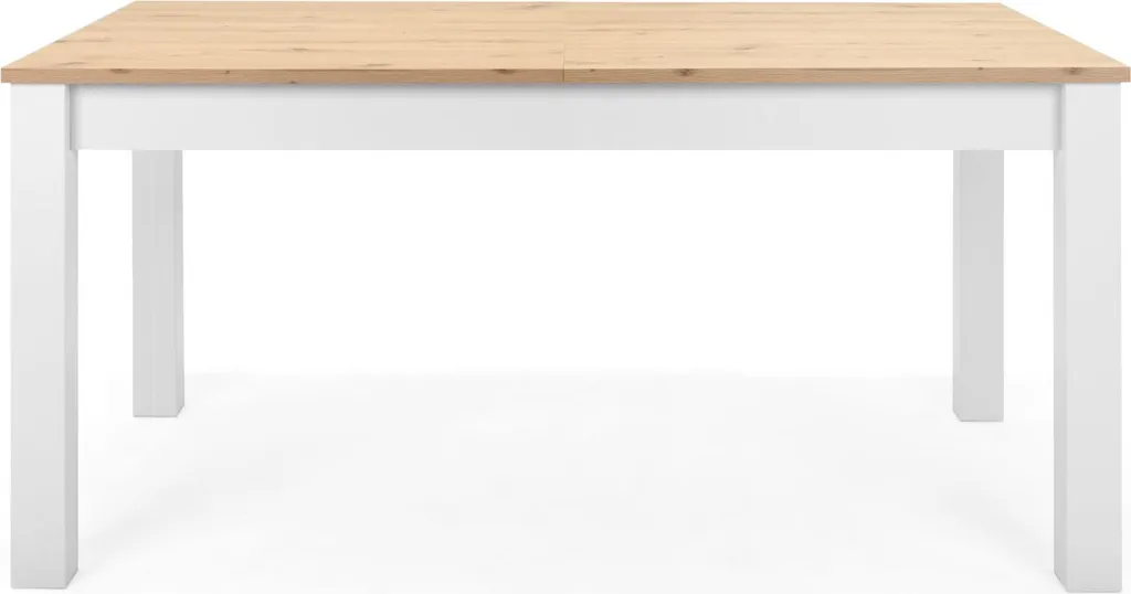 CALICOSY Table à Manger Extensible BERGEN L160/215 cm Effet Bois Naturel