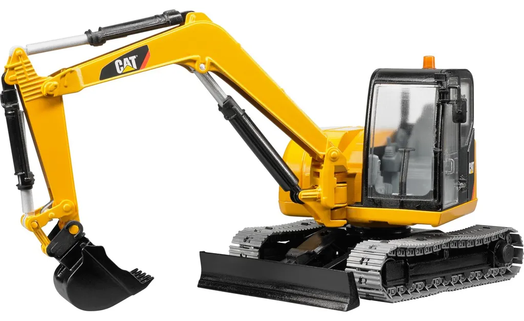 Mini-pelle Cat Bruder 02456 : Un Jouet de Chantier Robuste et Durable