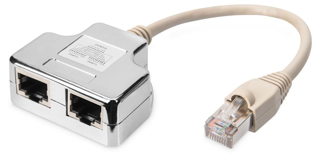 Digitus Adapter kabla krosowego, CAT 5e, ekranowany – 1:1, Zdjęcie produktu 