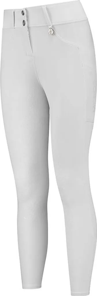 Culotte Équitation Blanche XS avec Fond Grip Silicone Mrs. Ros