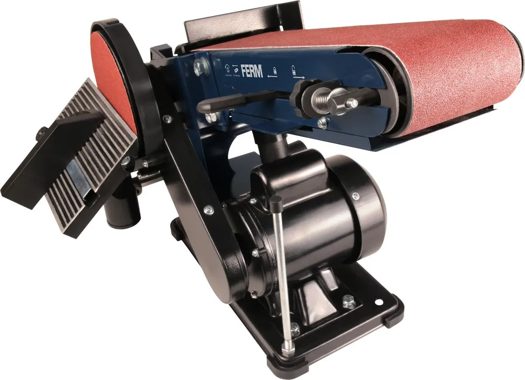 Ponceuse de table FERM BGM1022 - 350W - combiné à bande et disque - 5