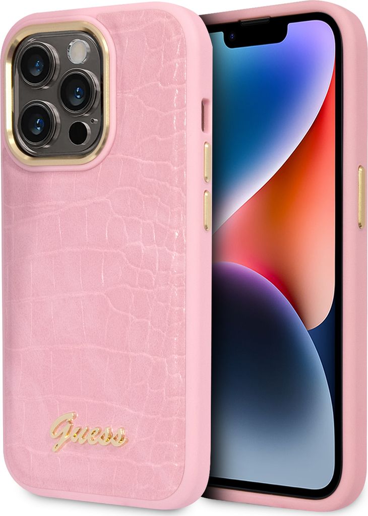 Guess Guhcp14Lhgcrhp Iphone 14 Pro 6.1 Ružovo-Ružové Pevné Obrázok produktu 
