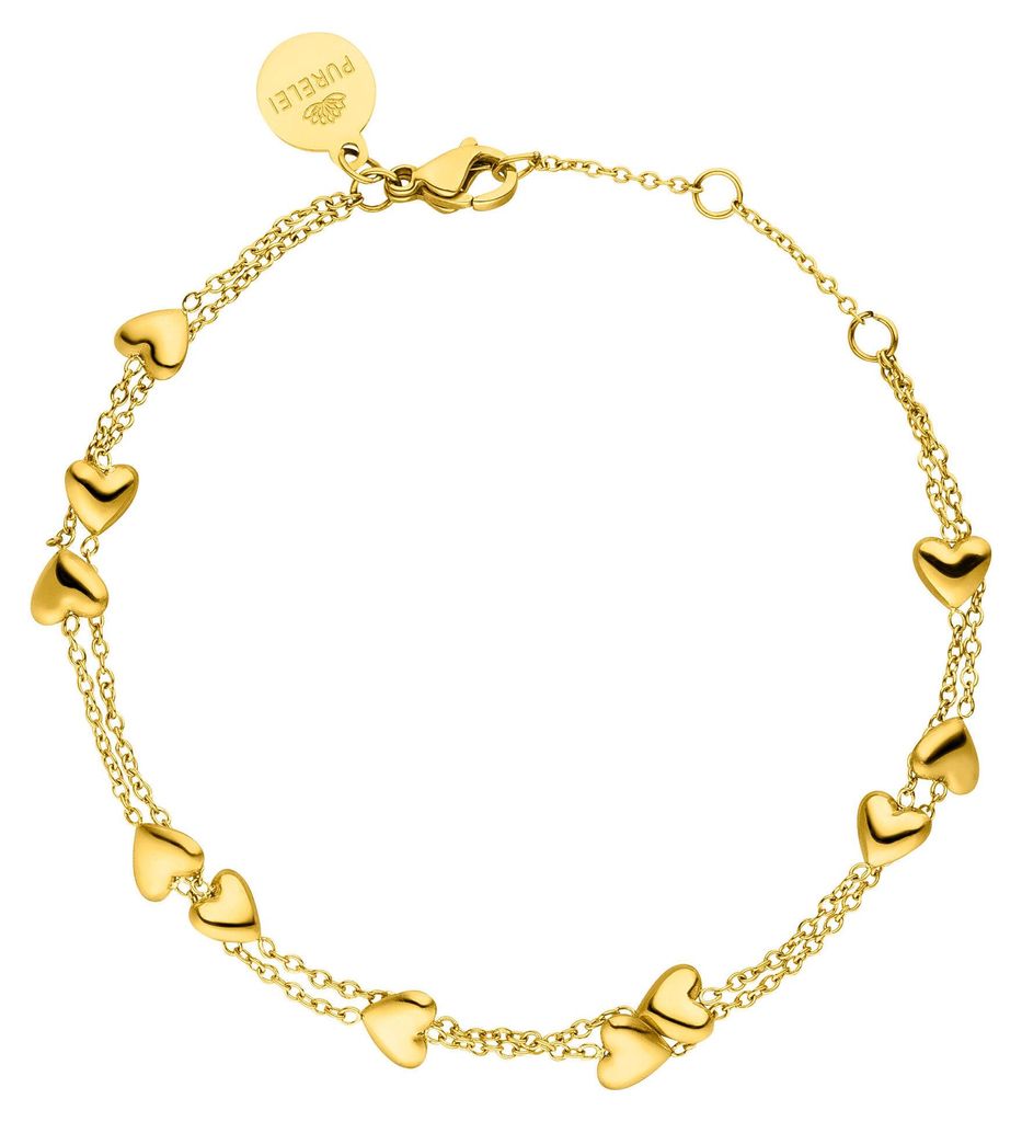 Purelei Damen Armband Alohi Heart PUR-Bracelet-AlohiHeart Gold Onesize