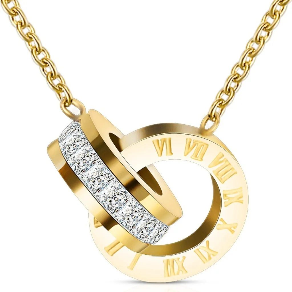 Collana Double Pendant Oro 18K KP18717 | Gioielleria Italiana Online