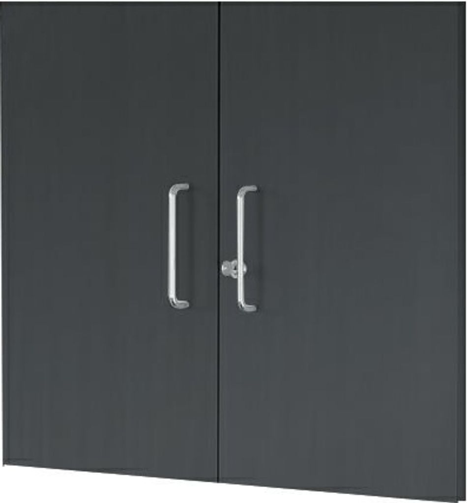 Vorbautüren für Schränke Artline Transparent BxH 75x68cm anthrazit VE=2 Stück