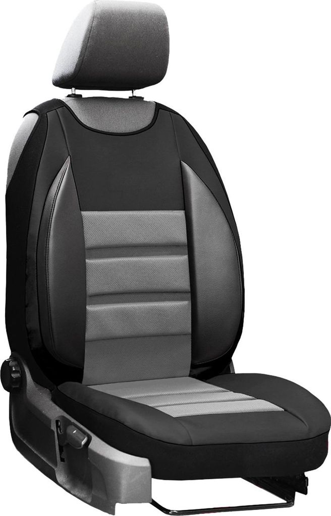 Sitzbezüge Auto Universal Schonbezug Bezüge Sitzauflage für Fiat Croma Grau