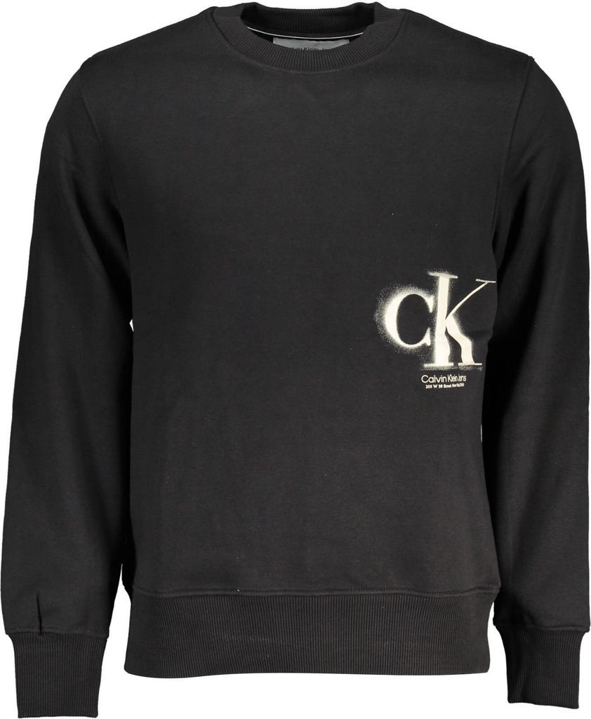 CALVIN KLEIN SWEATSHIRT OHNE REISSVERSCHLUSS SCHWARZER MANN : Farbe - Schwarz, Größe - XL Größe: XL Farbe: Schwarz