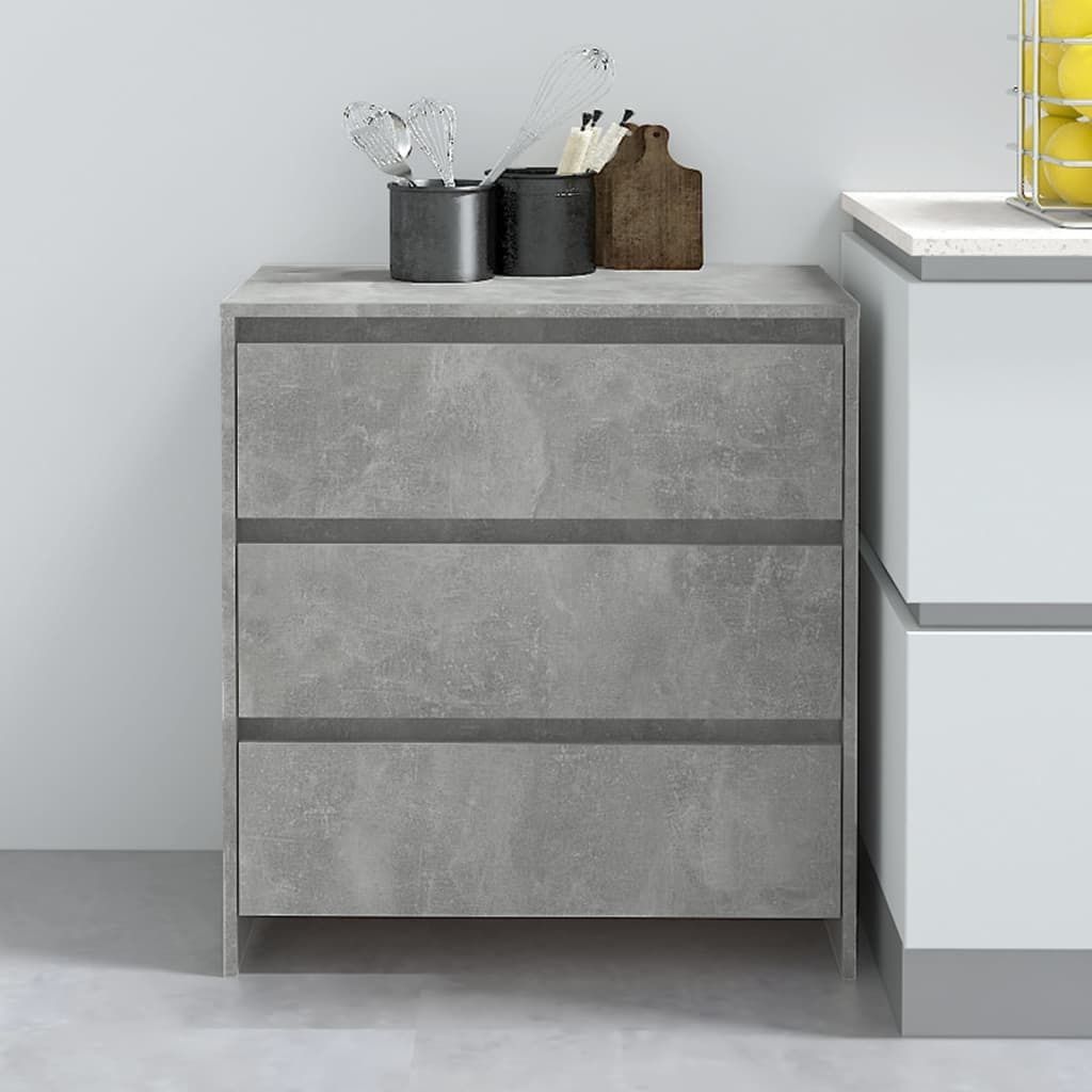 Maison Exclusive - Sideboard Betongrau 70x41x75 cm Holzwerkstoff