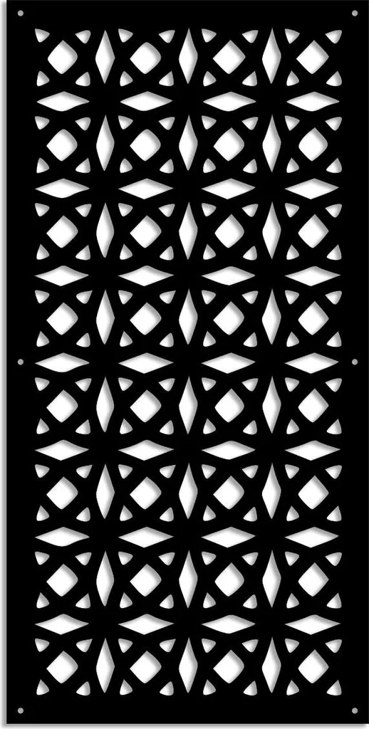 Pannello Decorativo PLENITUDE PVC Nero 47x94 | Frangisole Design