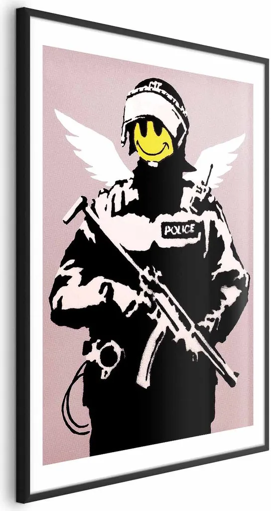 Poster Poliziotto Incorniciato 40x60 cm - Cornice Nera con Bordo
