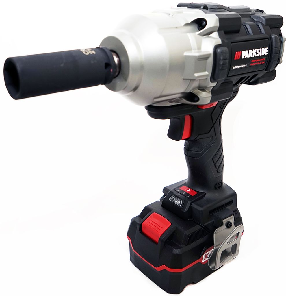 Parkside Performance 20V Akku Drehschlagschrauber PASSP 20-Li C4 1/2" Kfz Auto Schlagschrauber 1356 Nm inkl. 4Ah Akku u. Ladegerät im Bundle/Set
