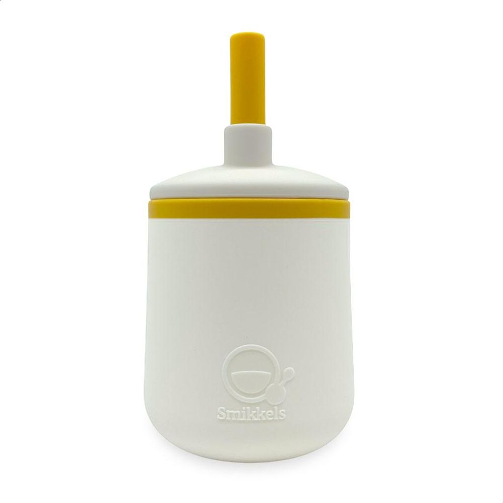 Smikkels Silikon Kinderbecher - sicherer Trinkbecher Baby gelb