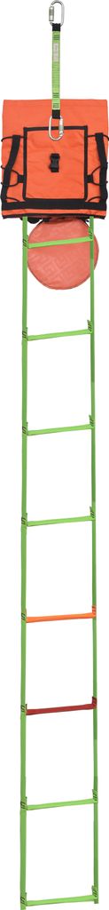 Kratos Safety Rettungsleiter, Sicherheitsleiter EVA LAD 2 mit integriertem Sicherungssystem, 6m