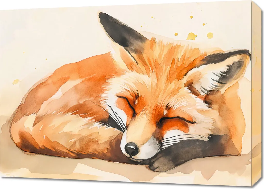 Affiche Idylle aquarellée 70 x 50 cm - Couleurs Douces et Rendu Mat