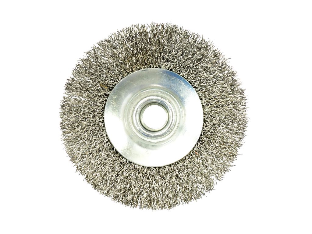 Drahtbürste M14 Gewellt Ø 100 mm Metall Kegelbürste Bürste Produktbild 