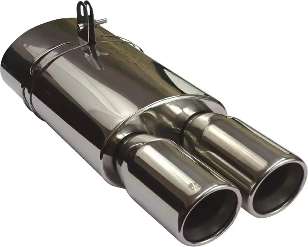 Pot d'Échappement Sport Universel Double Sortie 90mm WM Sport Entrée 60