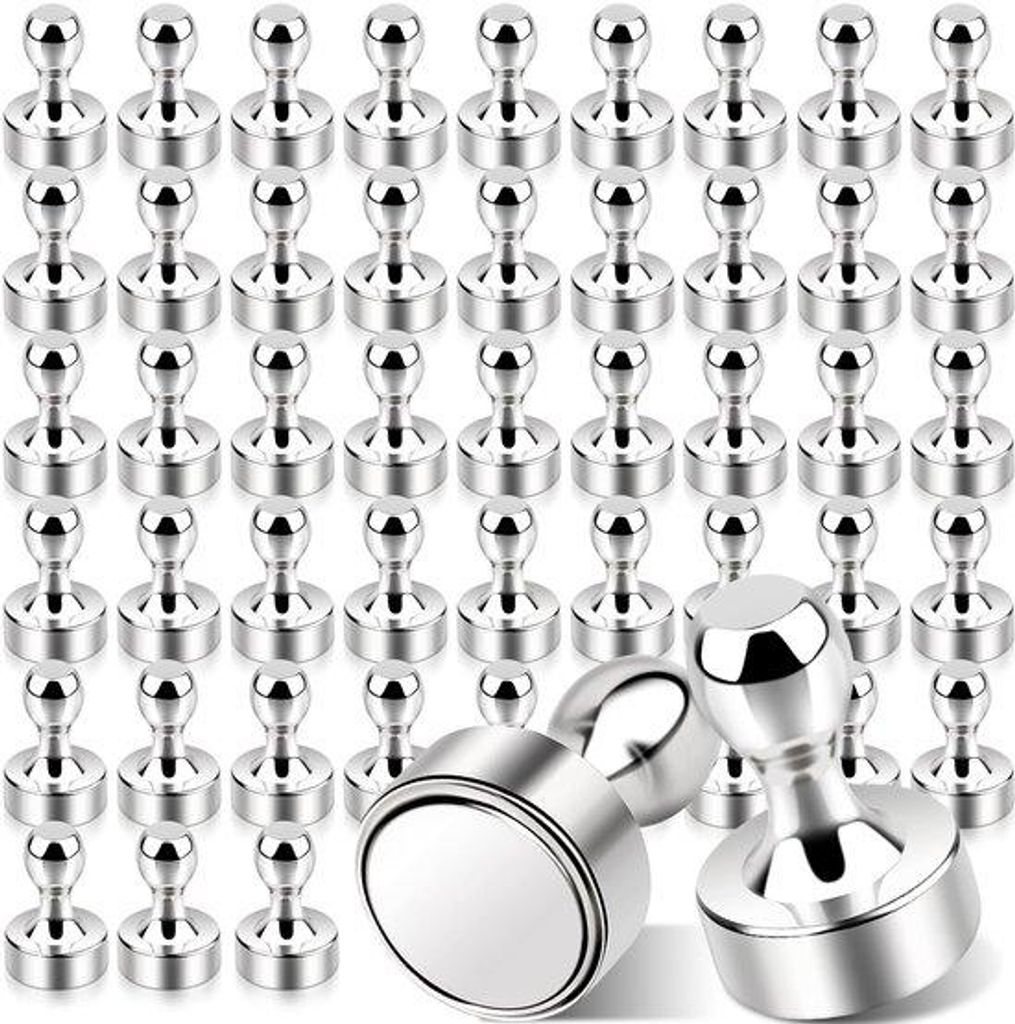 Neodymium-Magneten 50er-Pack, extra starker 10 x 15 mm Mini-Magnet, für Magnetbördel, Küchenmagneten, Pinnbördel, Pegboard, Whiteboard