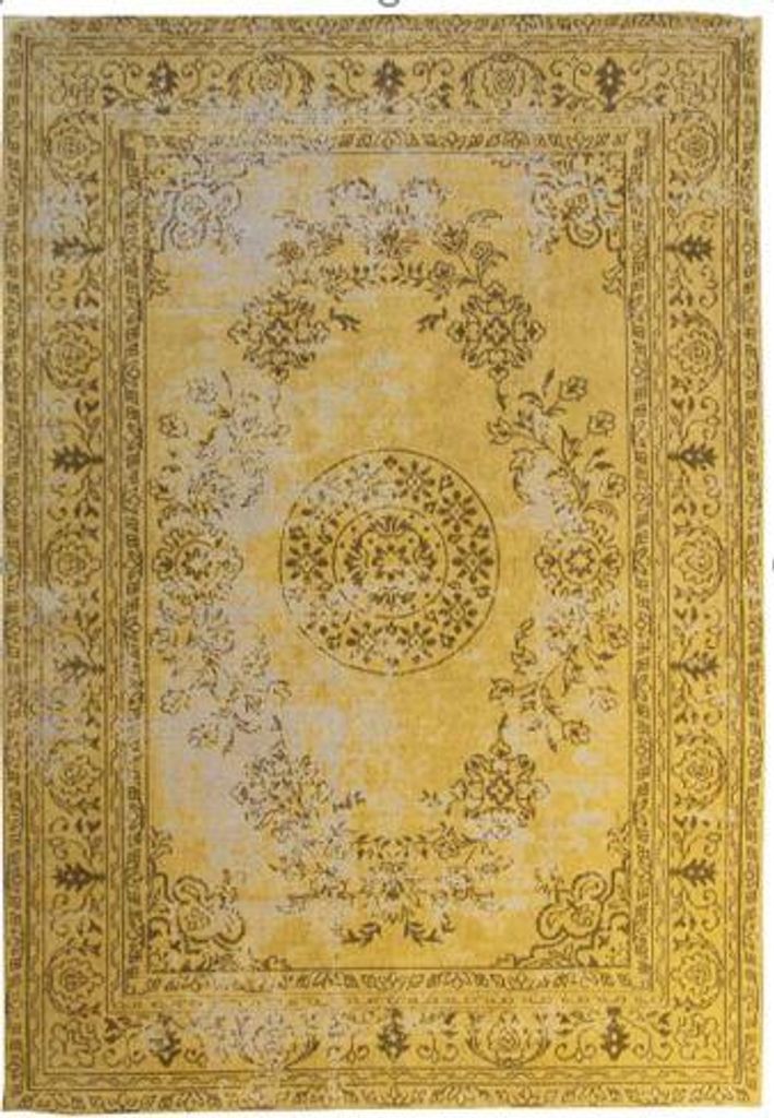 Padiro Eleganter Kurzflor-Teppich 160 x 230 cm - Ocker - Produktbild 