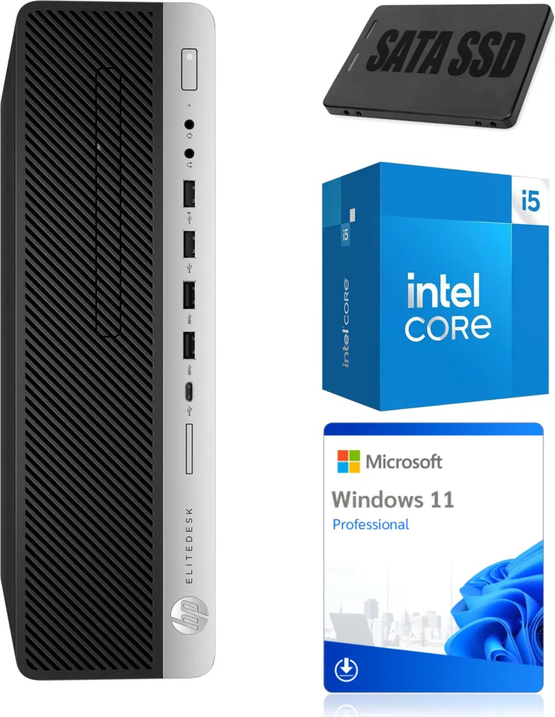PC Computer HP EliteDesk 800 G4 Small Form Factor PC | Intel i5-9500 | 8 GB DDR4 | 256 GB SSD | Win11  | Grade A