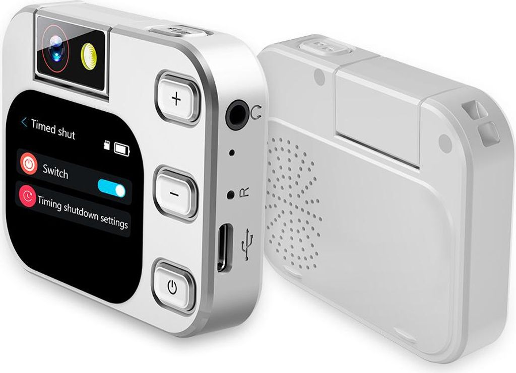 ZELURXX MP3 MP4 Player mit Kamera, Bluetooth, 2.2 Zoll Touchscreen, Musik- und E-Book-Player, tragbar, Lautsprecher, TF-Karten-Support, Weiß