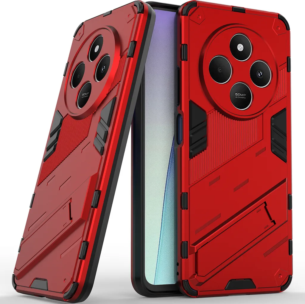 Cover Rossa Xiaomi Redmi 14C - Protettiva, Pratica e con Supporto Video
