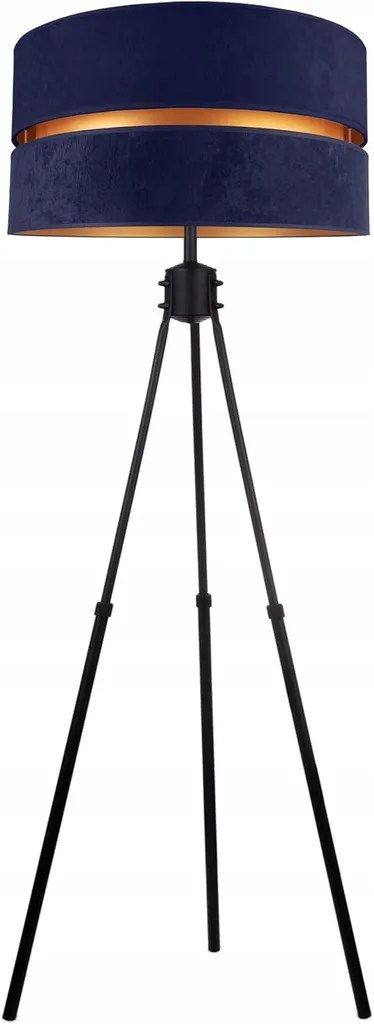 Lampada da Terra N340 Blu Oro E27 | Prezzo Offerta Piantana Treppiede