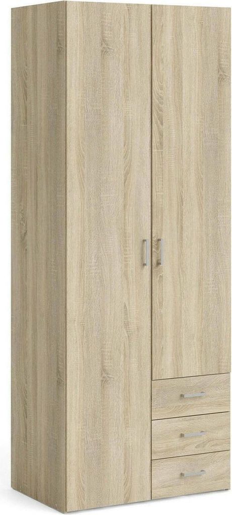 Kleiderschrank 2-türig - Schlafzimmerschrank Eichenbraun 49,5x200,4h cm