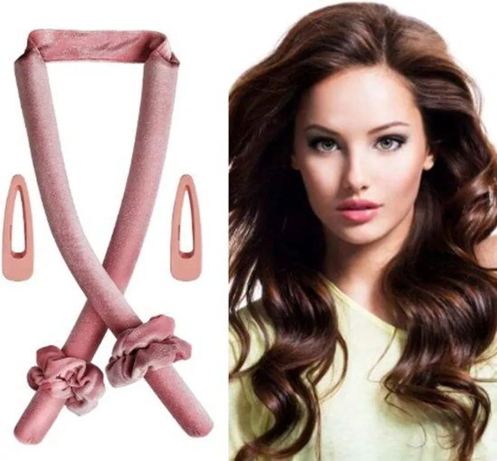 Solution boucles sans chaleur anti-fourches pour volume cheveux moyens