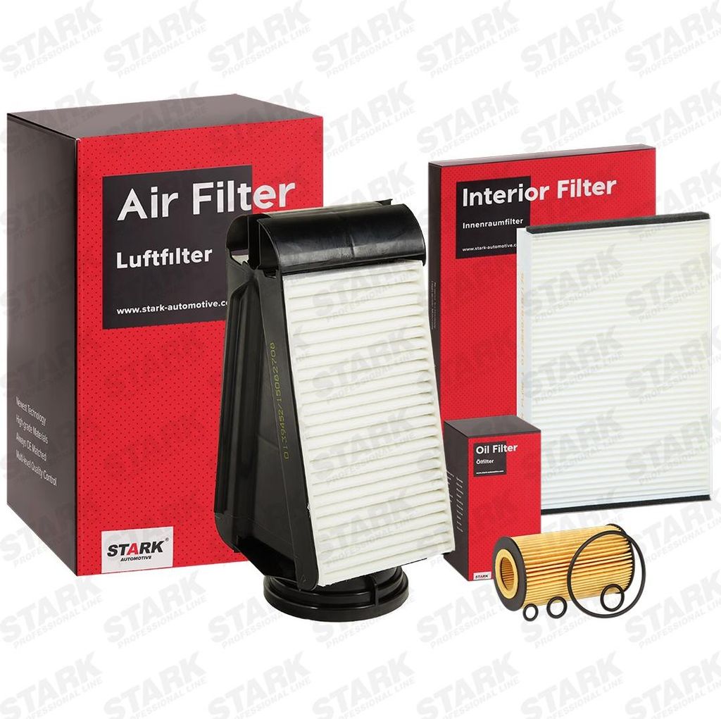STARK Filterset Inspektionspaket Filtersatz passend für MERCEDES-BENZ C-Klasse T-modell (S205) C-Klasse Limousine (W205) GLC (X253) C-Klasse Coupe