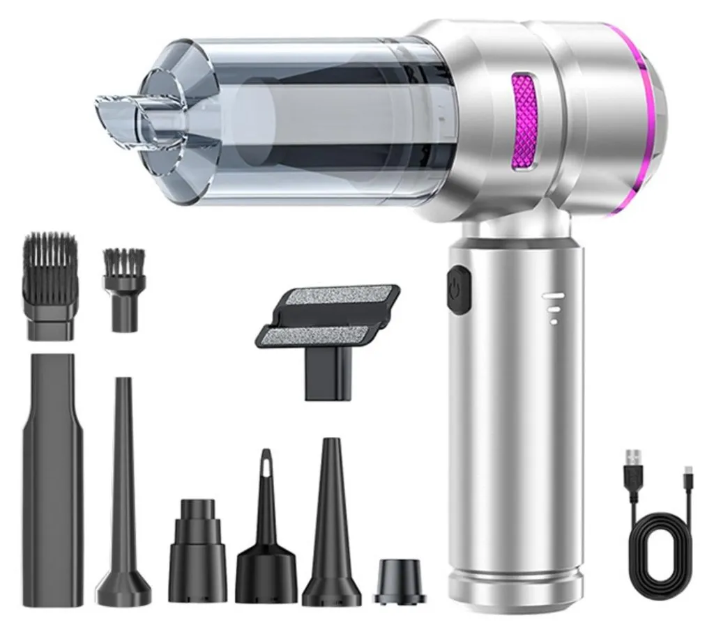 Aspirateur voiture sans fil 2 en 1 - Moteur Brushless puissant et compact