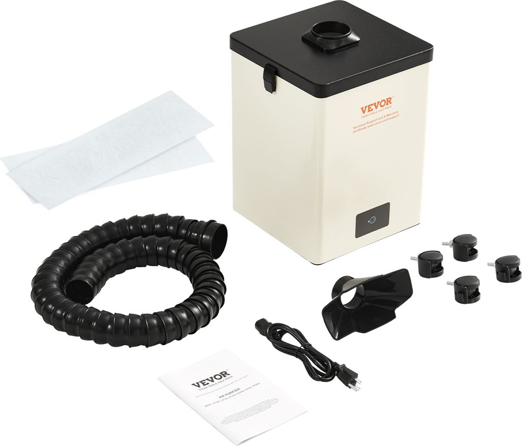 VEVOR Lötrauchabsaugung 150W Schweißrauchabsauger 332 m³/h Mini Desktop Lötrauchabsorber 5800U/min 3-Stufen-Filter Lötrauch Absaugung für Lö...