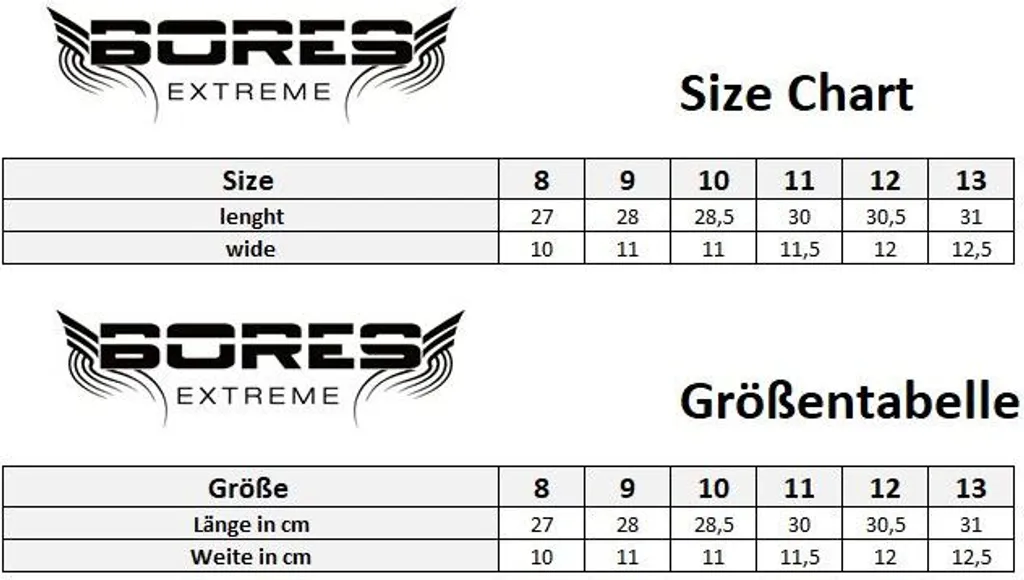 Gants de moto en cuir noir Bores Rider de taille 7 homme