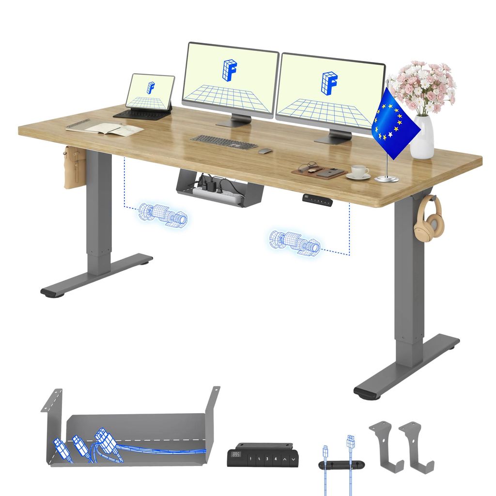 Bureau électrique réglable en hauteur FLEXISPOT E1 Pro Image du produit 