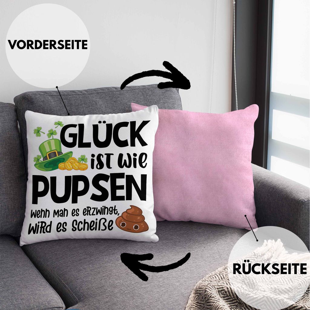 Trendation Glück Ist Wie Pupsen DekoKissen Kaufland.de