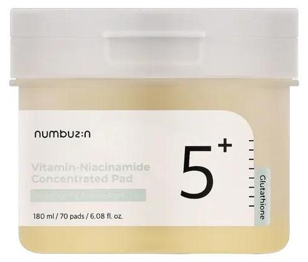 Numbuzin, No.5 Vitamin-Niacinamide Concentrated Pad, konzentriertes Pad mit Nr. 5 Vitamin-Niacinamid, 70 Pads, 180 ml