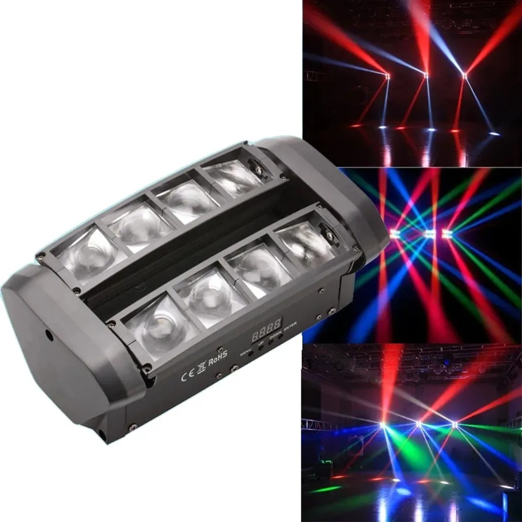 Spot LED RGBW 80W Haute Puissance avec Pilotage DMX512 Multicolore