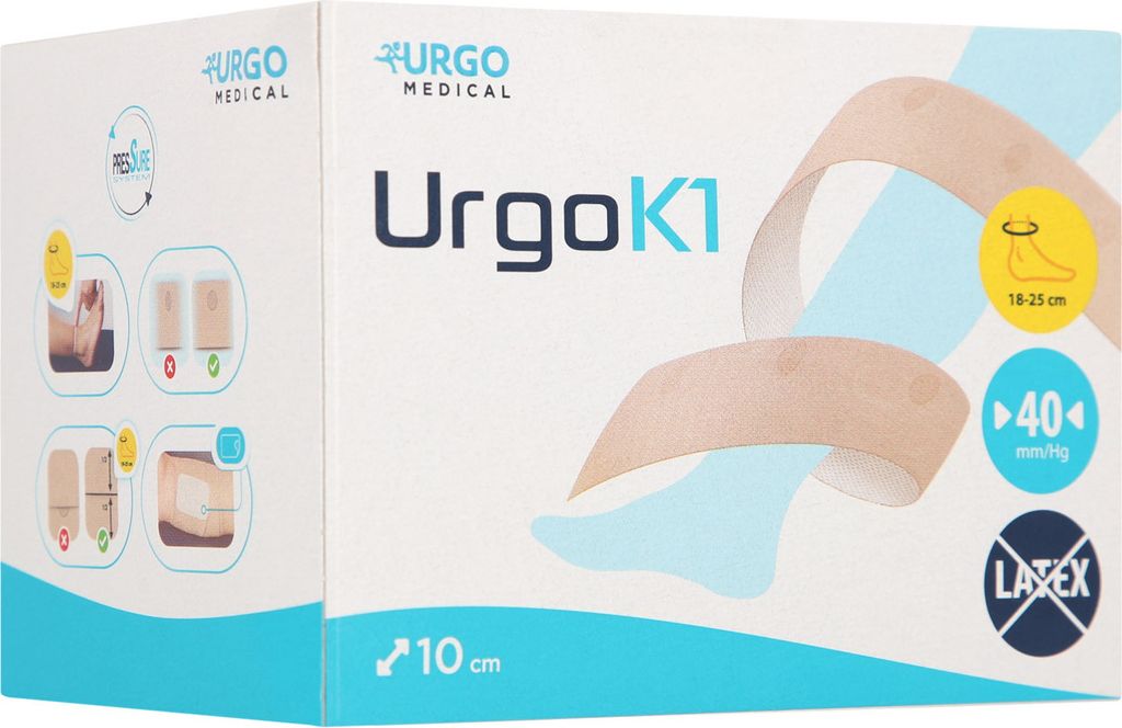 Urgok1 Kompr.Syst.10cm Knöchelumf.18-25cm 1 St
