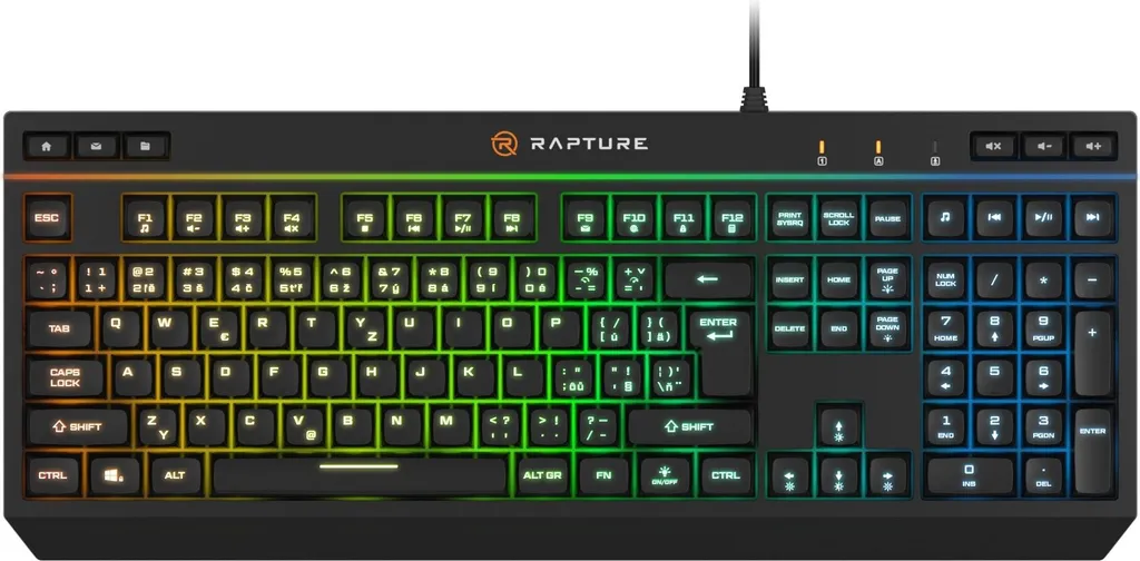 Clavier K-573 Rapture Cadet Noir - Switches Durables et Design Compact
