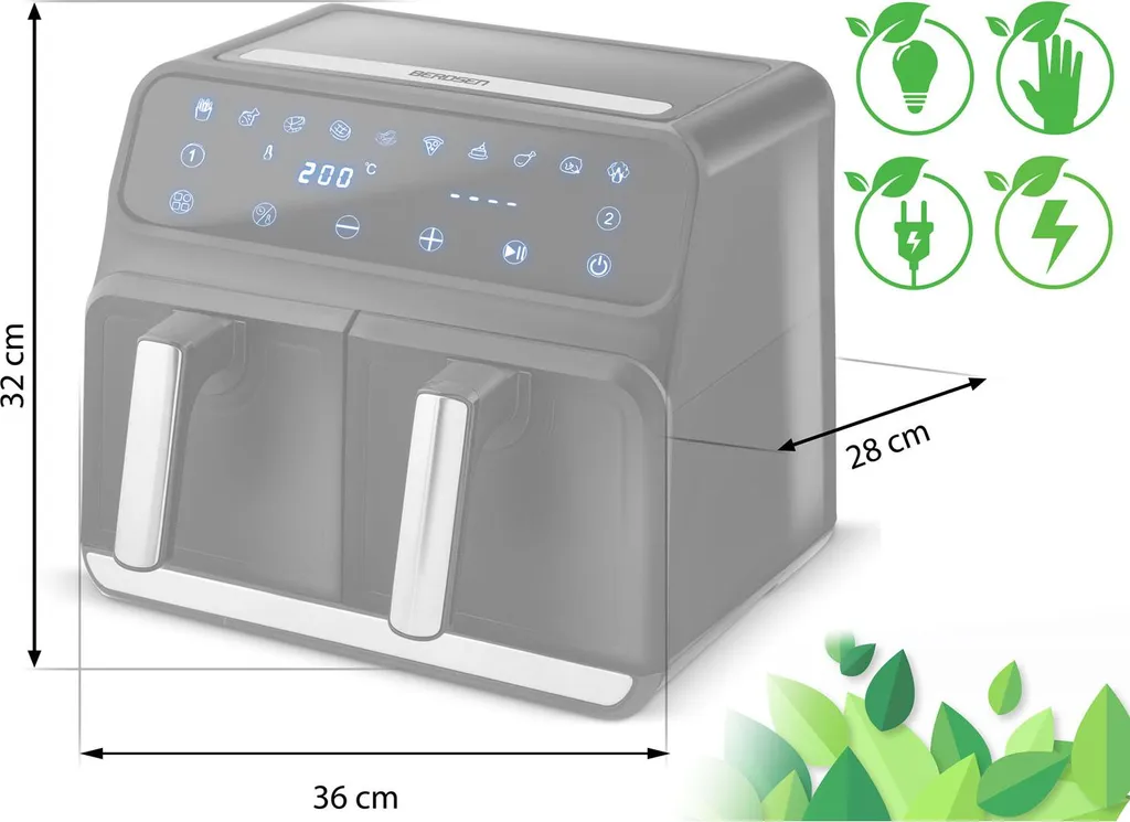Recensione Berdsen BD-653: Friggitrice Aria Calda 1700W Doppia Area - 22