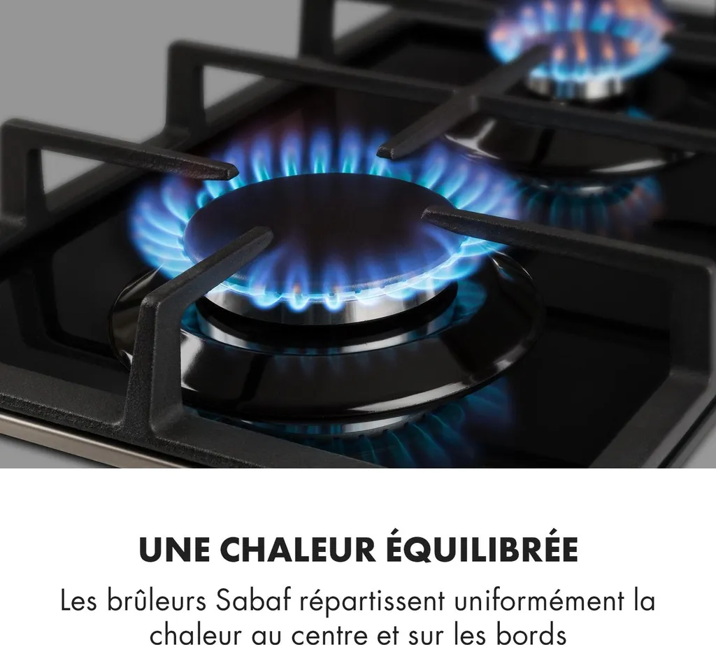Table de Cuisson Gaz à 2 Feux Encastrable - Gazinière Inox Compacte - 3