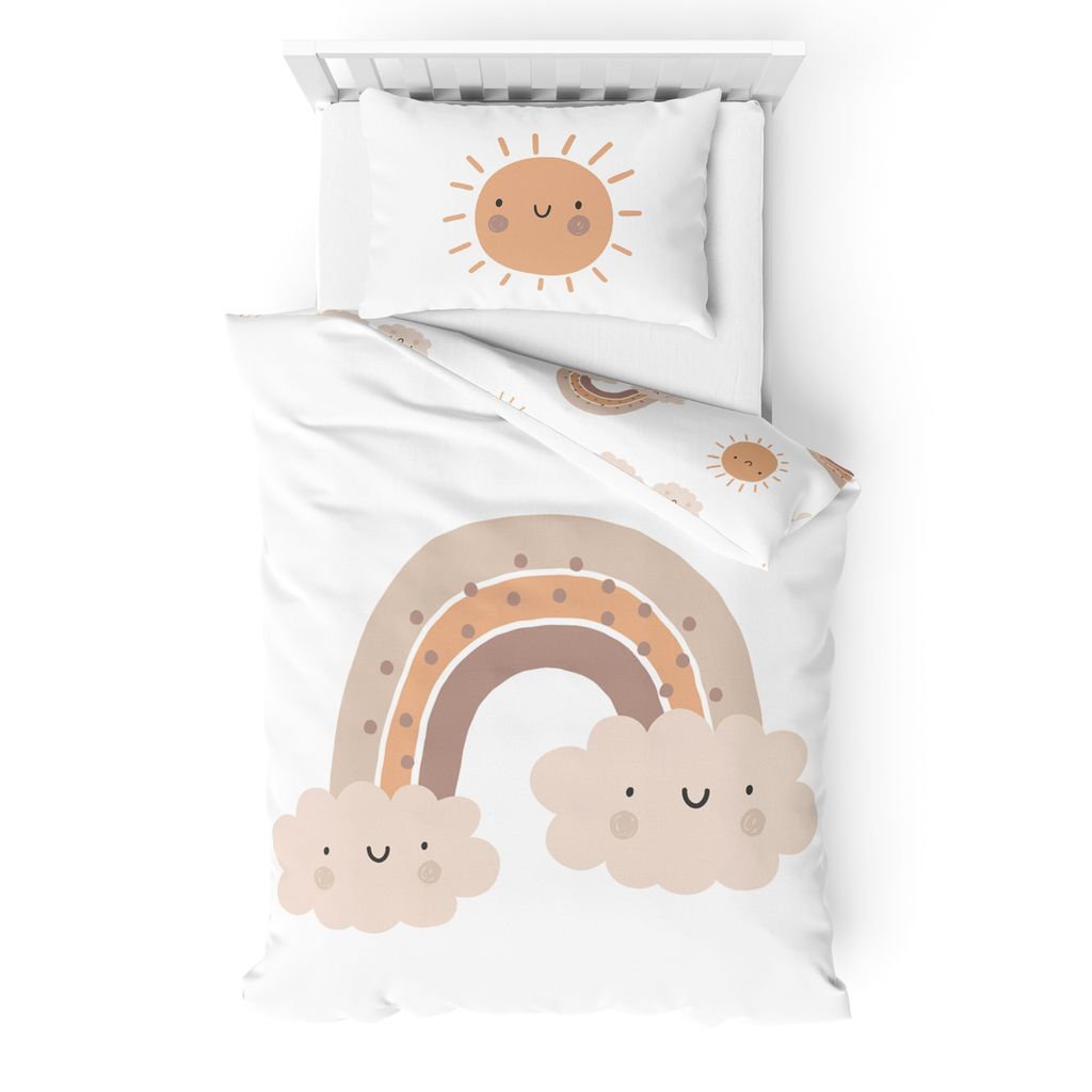Babybettwäsche Biber/Flanell Little Sunrise 100x135 + 40x60 Produktbild 