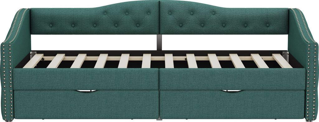 Merax Tagesbett 90x200cm Schlafsofa mit 2 Schubladen und Produktbild 7