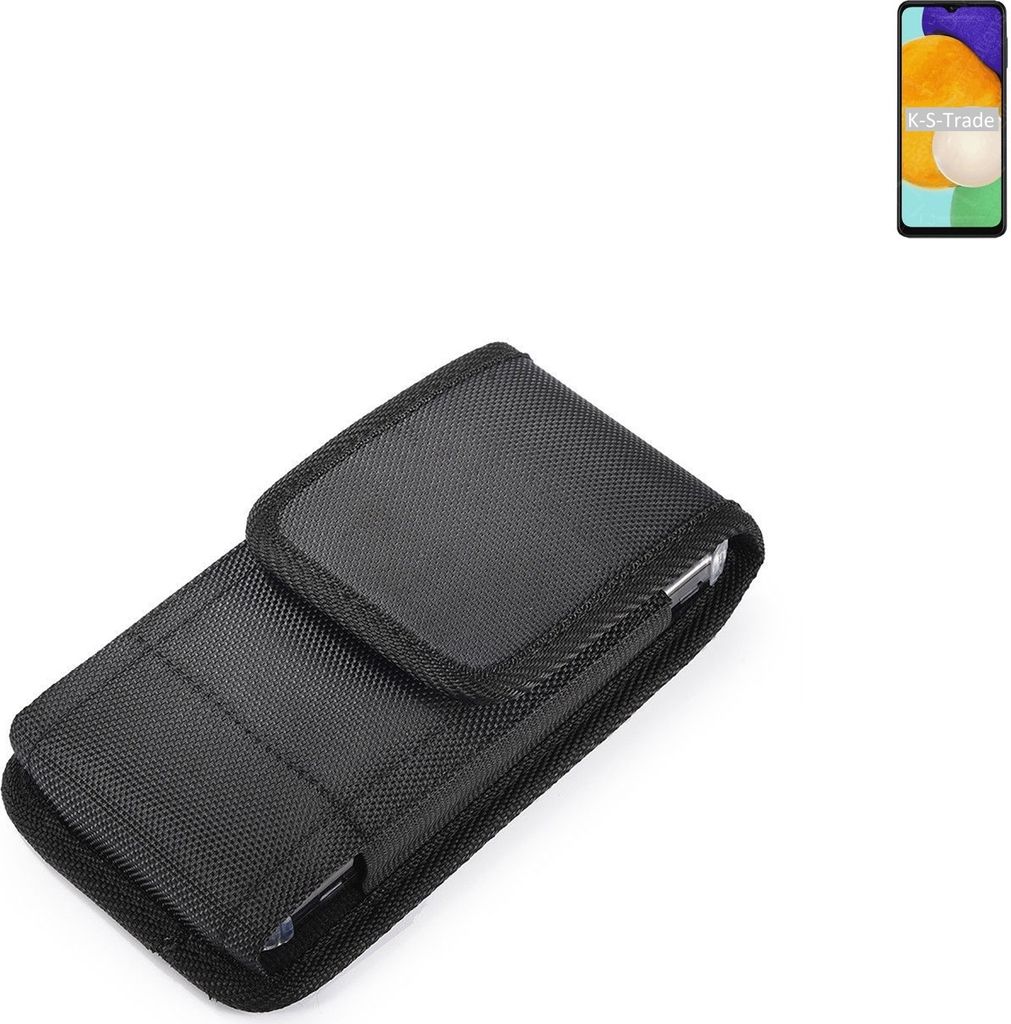 Holster Gürteltasche kompatibel mit Samsung Galaxy A13 5G Holster Gürtel Tasche wasserabweisend Handy Hülle Schutz Hülle Outdoor schwarz K-S-Trade