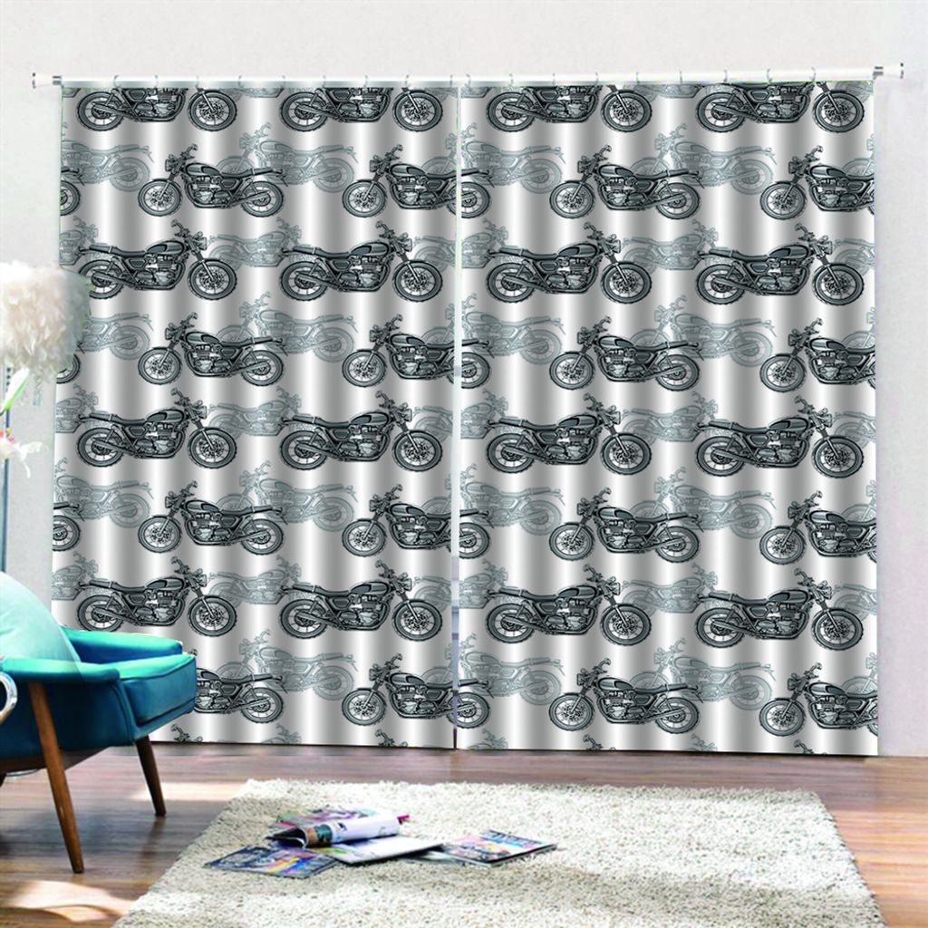 Icegrey 2er-Set LKW Kino Rustikaler Vorh?nge Wohnzimmer Esszimmer Kinderzimmer Verdunkelungsvorh?nge Zimmerdekor Universalband Gardinen mit Haken, ...